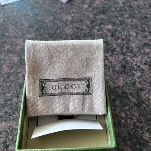 Gucci | Jewelry | Gucci Cream Logo Stud Earrings | Poshmark Gucci Cream Logo Stud Earrings main image 2